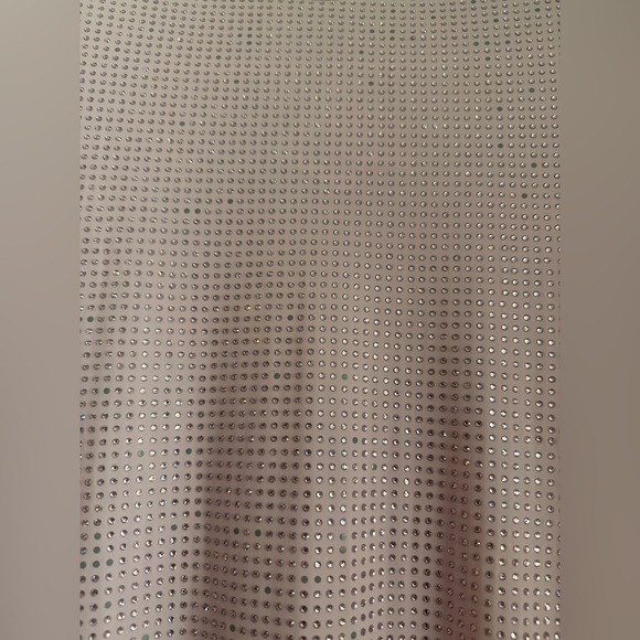 Alessandra Rich Crystal Embellished Shimmer Midi Bodycon Dress Size IT40 US4 - Picture 4 of 11